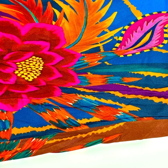 Farm Rio Vintage Wave Multicolor Floral Viscose Maxi Dress Small NWT Tropical - Picture 16 of 17